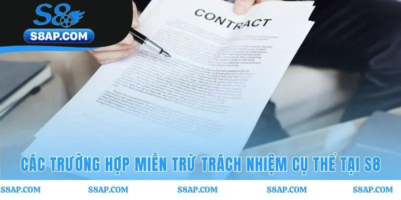Quy định về miễn trừ trách nhiệm cho các tình huống